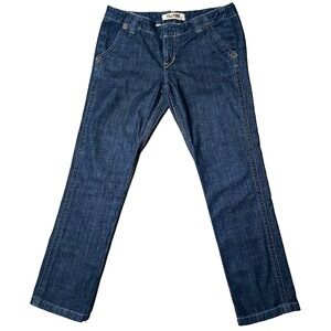 Y2K Fillmore American Rock Jeans Women 31 Dark Wash Indigo Straight Leg Mid Rise